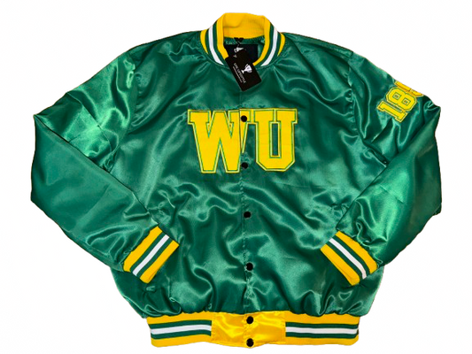 Wilberforce University (WU) - Green Satin  Jacket