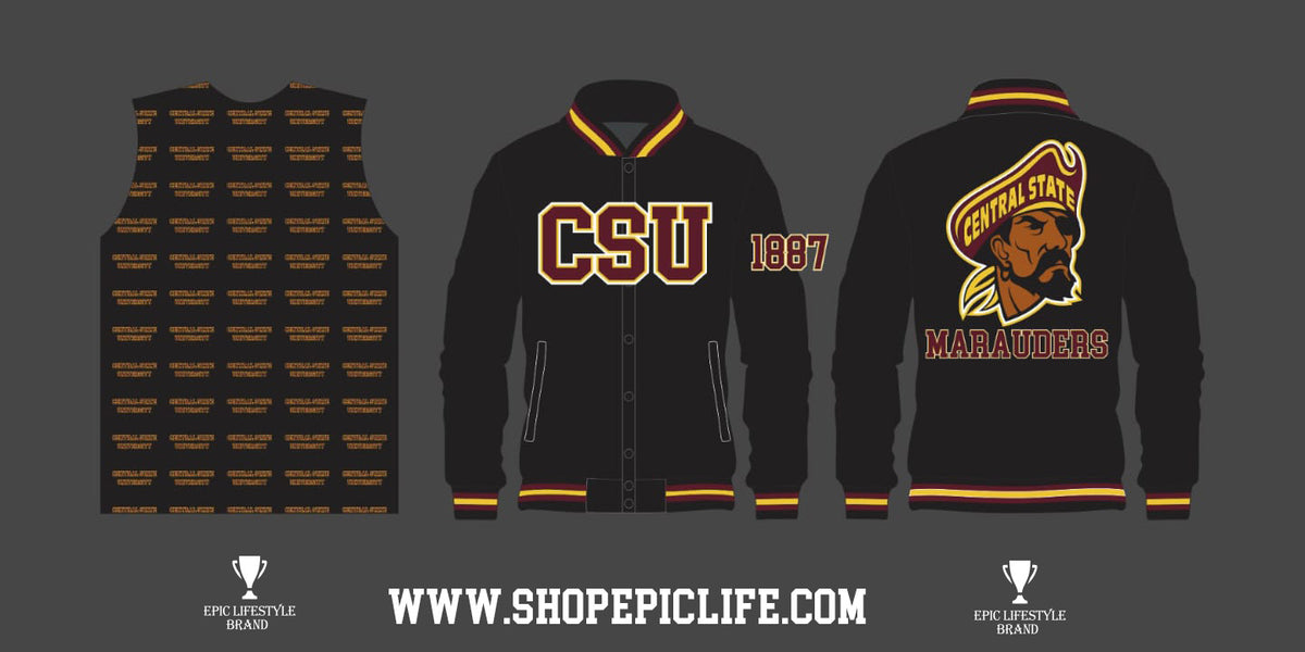 Central State University - BLACK SATIN JACKET